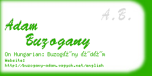 adam buzogany business card